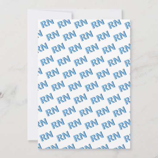 Invitation Nursing shool stethoscope blue RN graduation Invit (Dos)