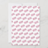 Invitation Nursing shool stethoscope pink RN graduation (Dos)