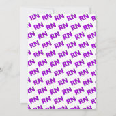 Invitation Nursing shool stethoscope purple RN graduation (Dos)