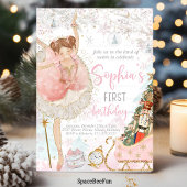 Invitation Nutcracker Anniversaire Ballerina