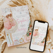 Invitation Nutcracker Anniversaire Ballerina