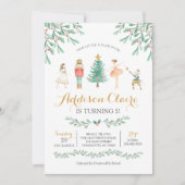 Invitation Nutcracker Anniversaire Sugar Plum Fée Noël (Devant)