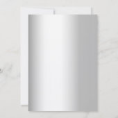 Invitation Nutcracker argent Noël (Dos)