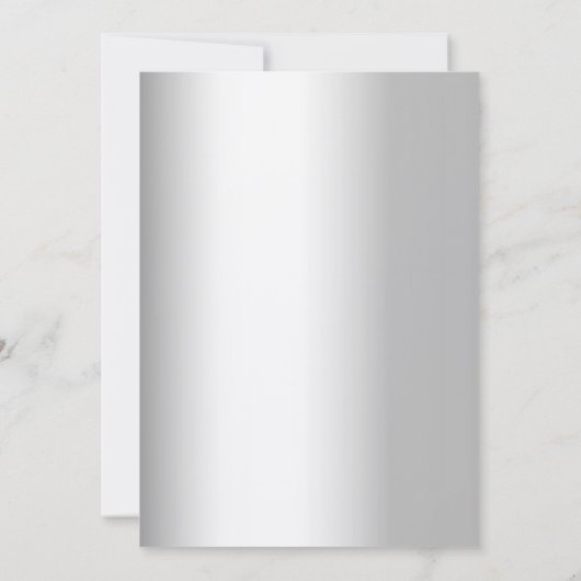 Invitation Nutcracker argent Noël (Dos)