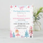 Invitation Nutcracker Ballet Fairy Rose Anniversaire Invitati (Debout devant)