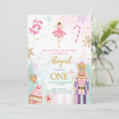 Invitation Nutcracker Birthday Girl Land of Sweets Fairy (Debout devant)