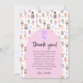 Invitation Nutcracker Birthday Photo Merci (Devant)