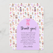 Invitation Nutcracker Birthday Photo Merci (Devant / Derrière)