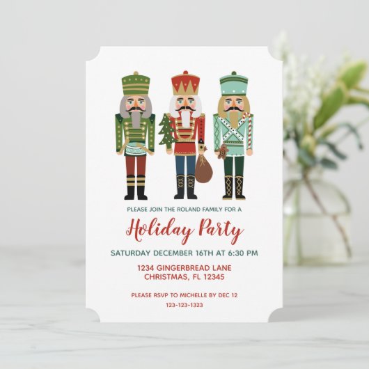Invitation Nutcracker Christmas (Debout devant)