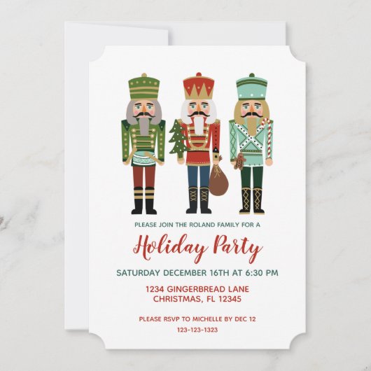 Invitation Nutcracker Christmas (Devant)
