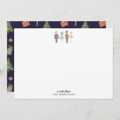 Invitation Nutcracker Christmas Stationery Note Card (Devant / Derrière)
