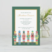 INVITATION NUTCRACKER DE COULEUR D'EAU DE NOËL (Debout devant)