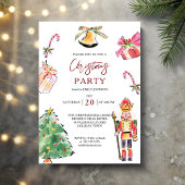 Invitation Nutcracker dessin moderne fête de Noël
