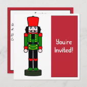 Invitation Nutcracker d'invitation de Noël (Devant / Derrière)