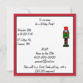Invitation Nutcracker d'invitation de Noël (Dos)