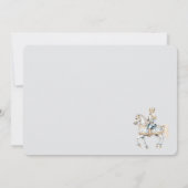 Invitation Nutcracker Feliz Navidad Photo Grey Card (Dos)