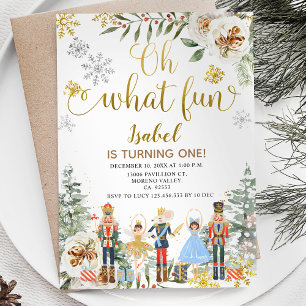 Invitation Nutcracker Hiver Oh Quel Amusant Premier Anniversa