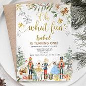 Invitation Nutcracker Hiver Oh Quel Amusant Premier Anniversa