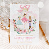 Invitation Nutcracker Land Of Sweets Sugar Plum Fairy Pink