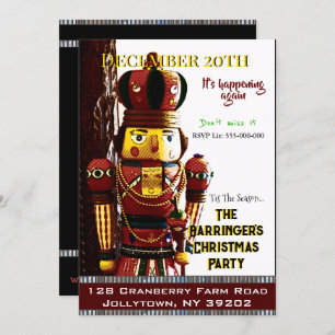 Invitation Nutcracker Nelson Joyeux Noël Party