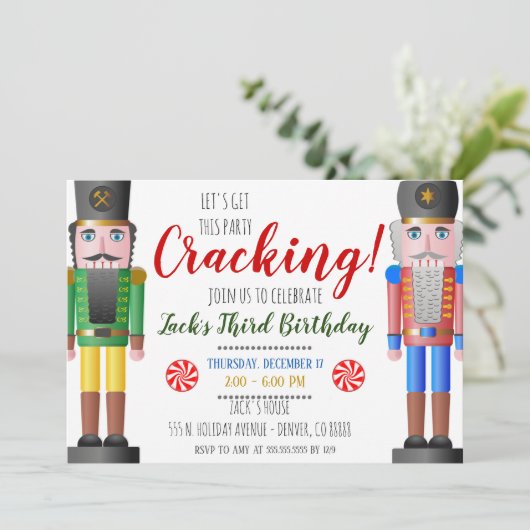 Invitation Nutcracker Noël (Debout devant)