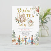 Invitation Nutcracker Noël Fête des mariées Tea Party (Debout devant)