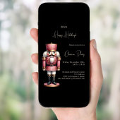 Invitation Nutcracker noir or Noël