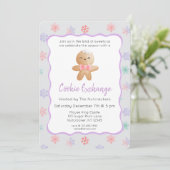Invitation Nutcracker Pastel Christmas Cookie Exchange (Debout devant)