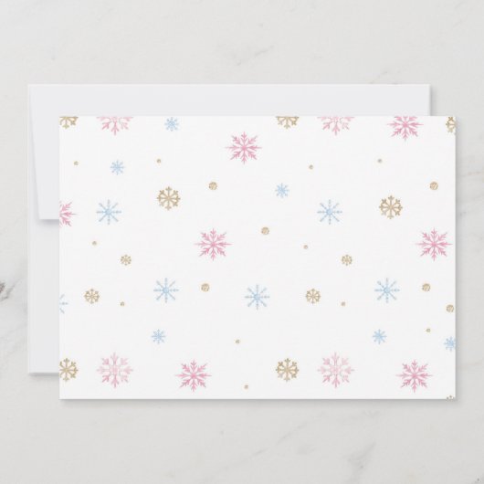 Invitation Nutcracker Pink Fairy Anniversaire Photo Invitatio (Dos)