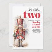 Invitation Nutcracker Red Magie Anniversaire (Devant)