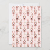 Invitation Nutcracker rose or ornements de vacances (Dos)