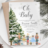 Invitation Nutcracker Snowflakes Baby shower de Noël
