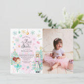 Invitation Nutcracker Sugar Plum Fée Noël Anniversaire (Debout devant)