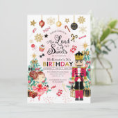 Invitation Nutcracker Sugar Plum Fée Noël Anniversaire (Debout devant)