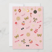 Invitation Nutcracker Sugar Plum Fée Noël Anniversaire (Dos)