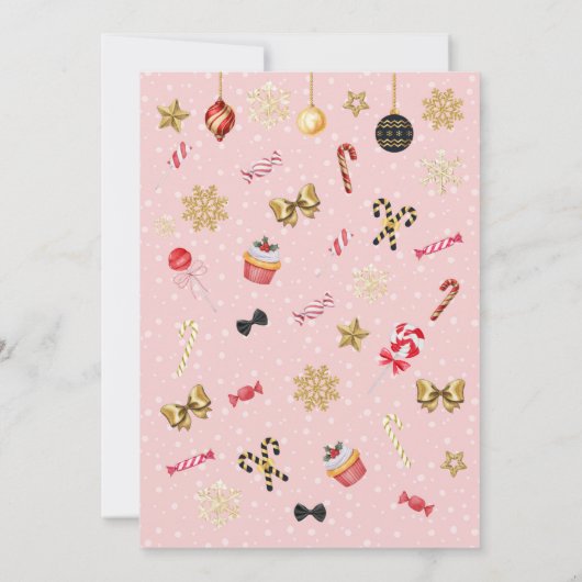 Invitation Nutcracker Sugar Plum Fée Noël Anniversaire (Dos)