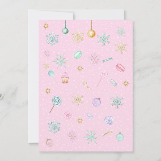 Invitation Nutcracker Sugar Plum Fée Noël Anniversaire (Dos)