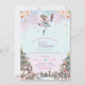 Invitation Nutcracker Sugar Plum Fée Noël Anniversaire (Devant)