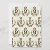 Invitation Nutcracker Vert Élégant Noël Fête de Noël (Dos)