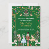 Invitation Nutcracker Vintage Noël 1er anniversaire (Devant)