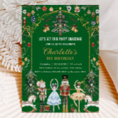 Invitation Nutcracker Vintage Noël 1er anniversaire