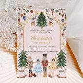 Invitation Nutcracker Vintage Noël Anniversaire