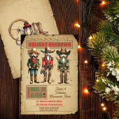 Invitation Nutcracker Western Holiday Hodown Christmas Party
