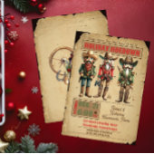 Invitation Nutcracker Western Holiday Hodown Christmas Party