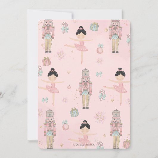 Invitation Nutcracker Winter Onederland 1er anniversaire (Dos)