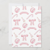 Invitation Nutcracker Winter Onederland 1er anniversaire (Dos)