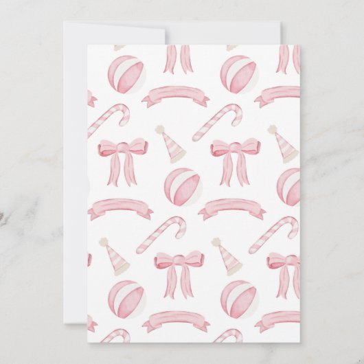 Invitation Nutcracker Winter Onederland 1er anniversaire (Dos)