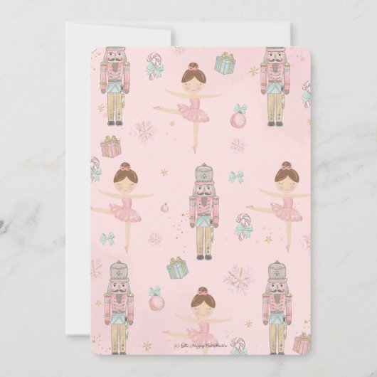 Invitation Nutcracker Winter Onederland 1er anniversaire (Dos)