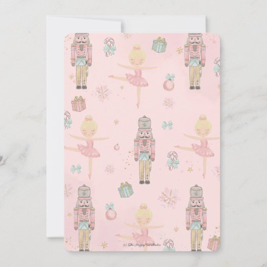 Invitation Nutcracker Winter Onederland 1er anniversaire (Dos)