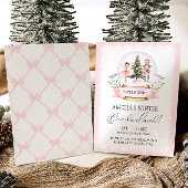 Invitation Nutcracker Winter Onederland Rose 1er anniversaire